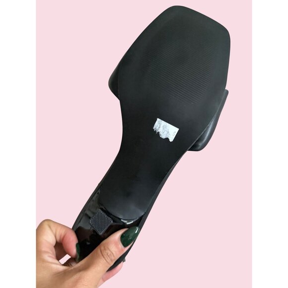 STEVE MADDEN Snazzy Black Padded Sandals Heels Size 11 NEW NWOB - Picture 4 of 5